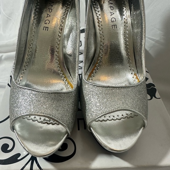 Rampage Dressy Gracee High Heel Peep Toe Size 81/2M with box - Picture 7 of 10